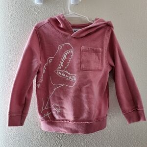 4T Pink dino hoodie